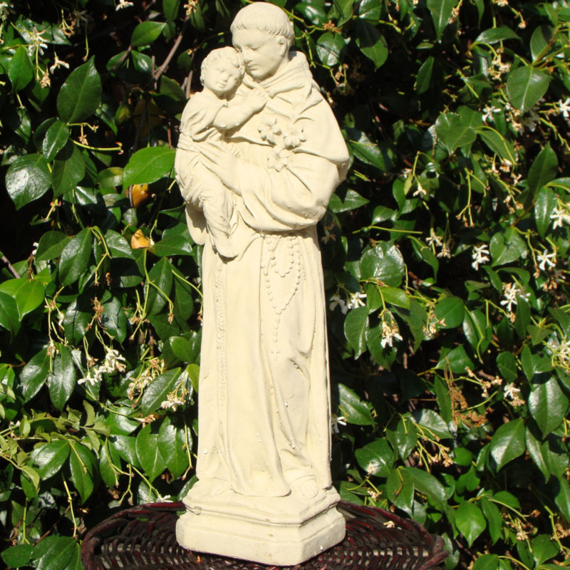 DesignerStoneInc Saint Anthony Statue & Reviews Wayfair